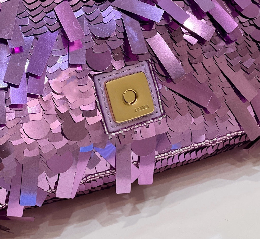 FENDI Mini Sequin Baguette Bag