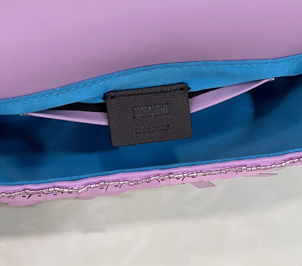FENDI Mini Sequin Baguette Bag