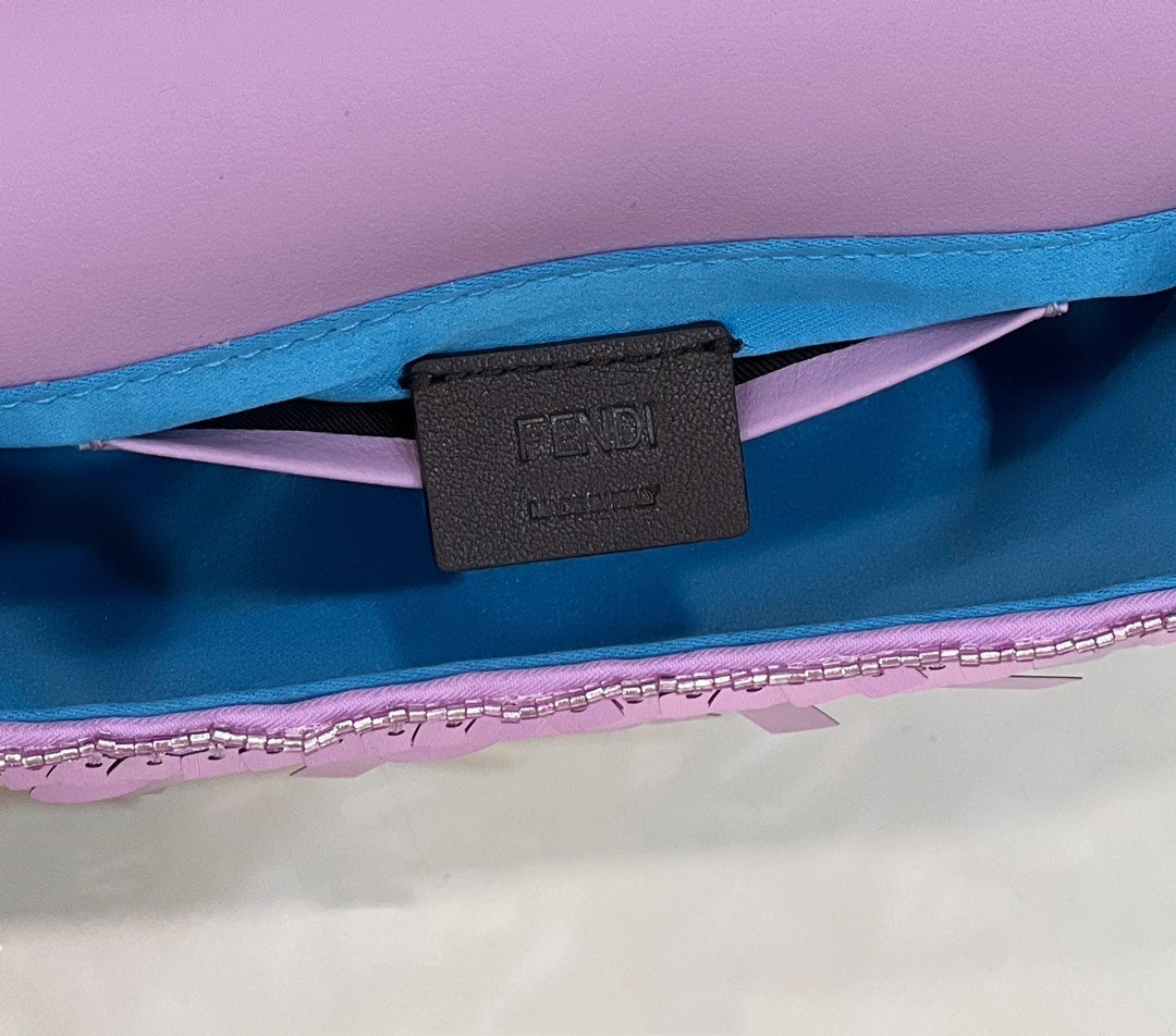 FENDI Mini Sequin Baguette Bag