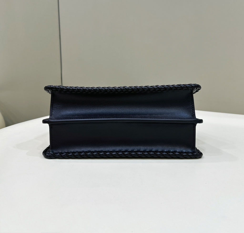 FENDI Peekaboo I See U Woven Leather Small
