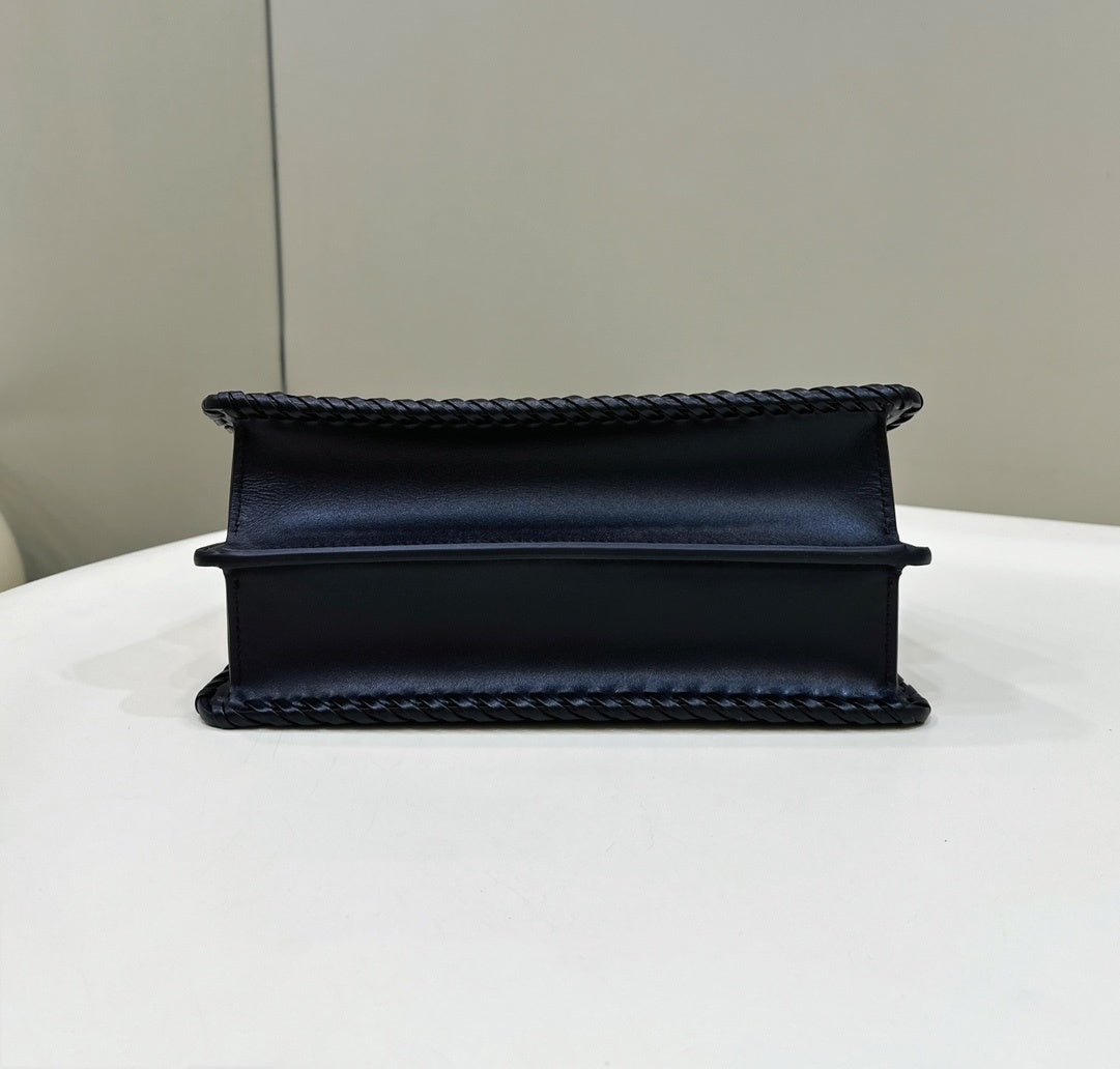 FENDI Peekaboo I See U Woven Leather Small