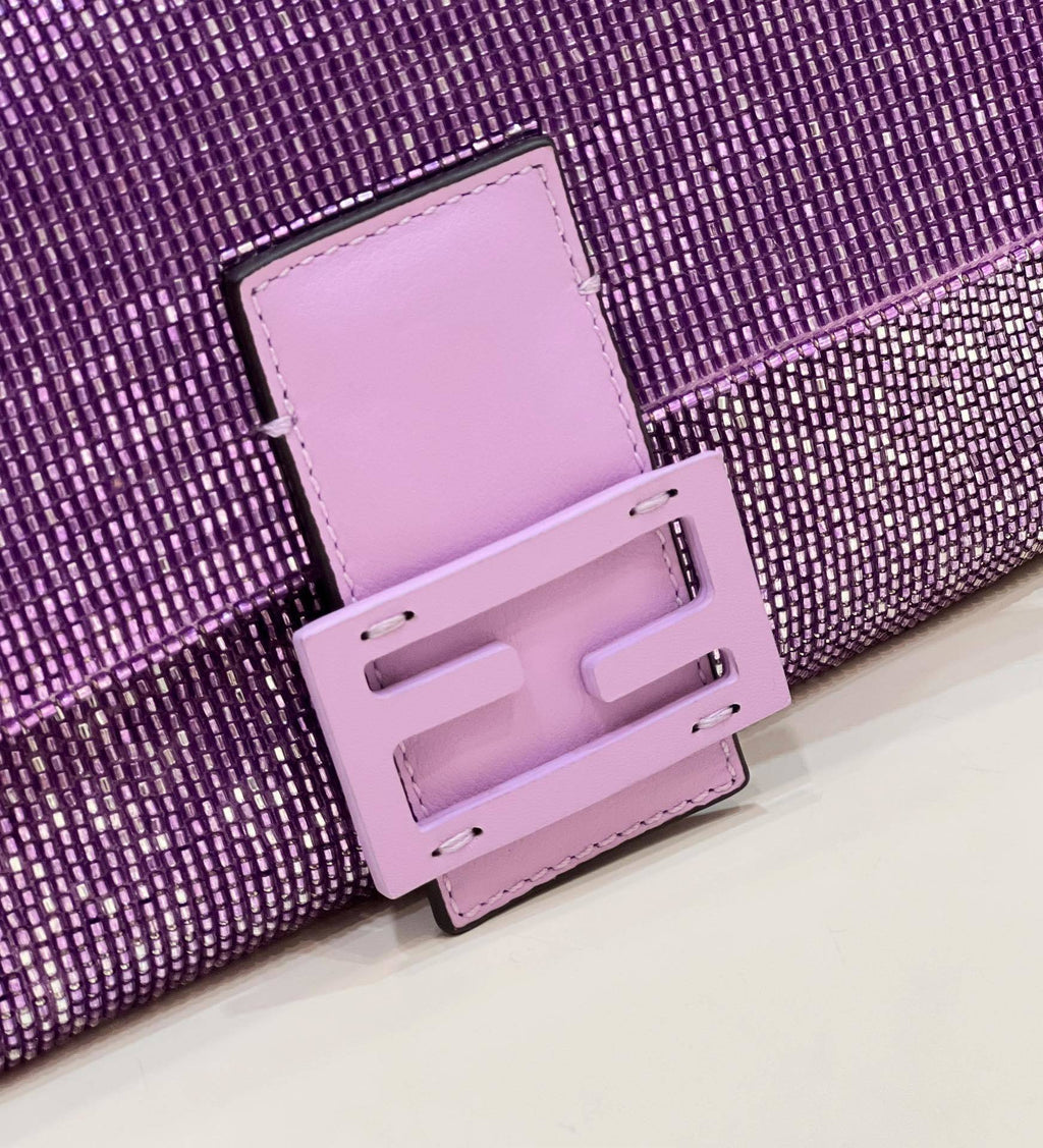 FENDI Micro-Beaded Baguette Underarm Bag