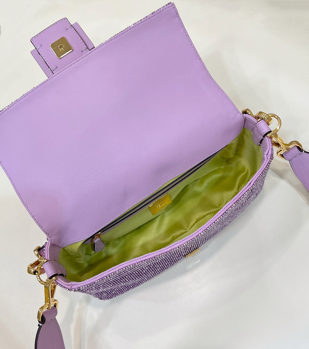 FENDI Micro-Beaded Baguette Underarm Bag