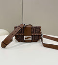 FENDI Trunk Baguette Crossbody Bag