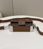 FENDI Trunk Baguette Crossbody Bag