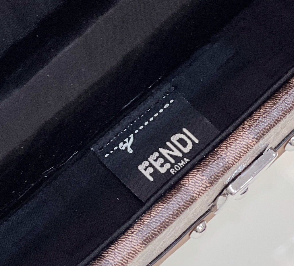 FENDI Trunk Baguette Crossbody Bag