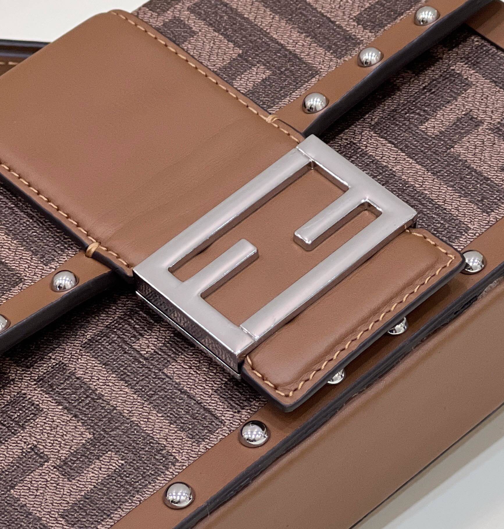 FENDI Trunk Baguette Crossbody Bag