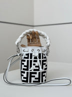 FENDI Mini Denim Bucket Bag
