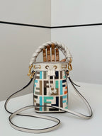 FENDI Mini Denim Bucket Bag
