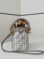 FENDI Mini Denim Bucket Bag