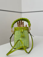 FENDI Mini Denim Bucket Bag