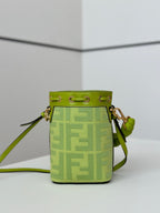 FENDI Mini Denim Bucket Bag