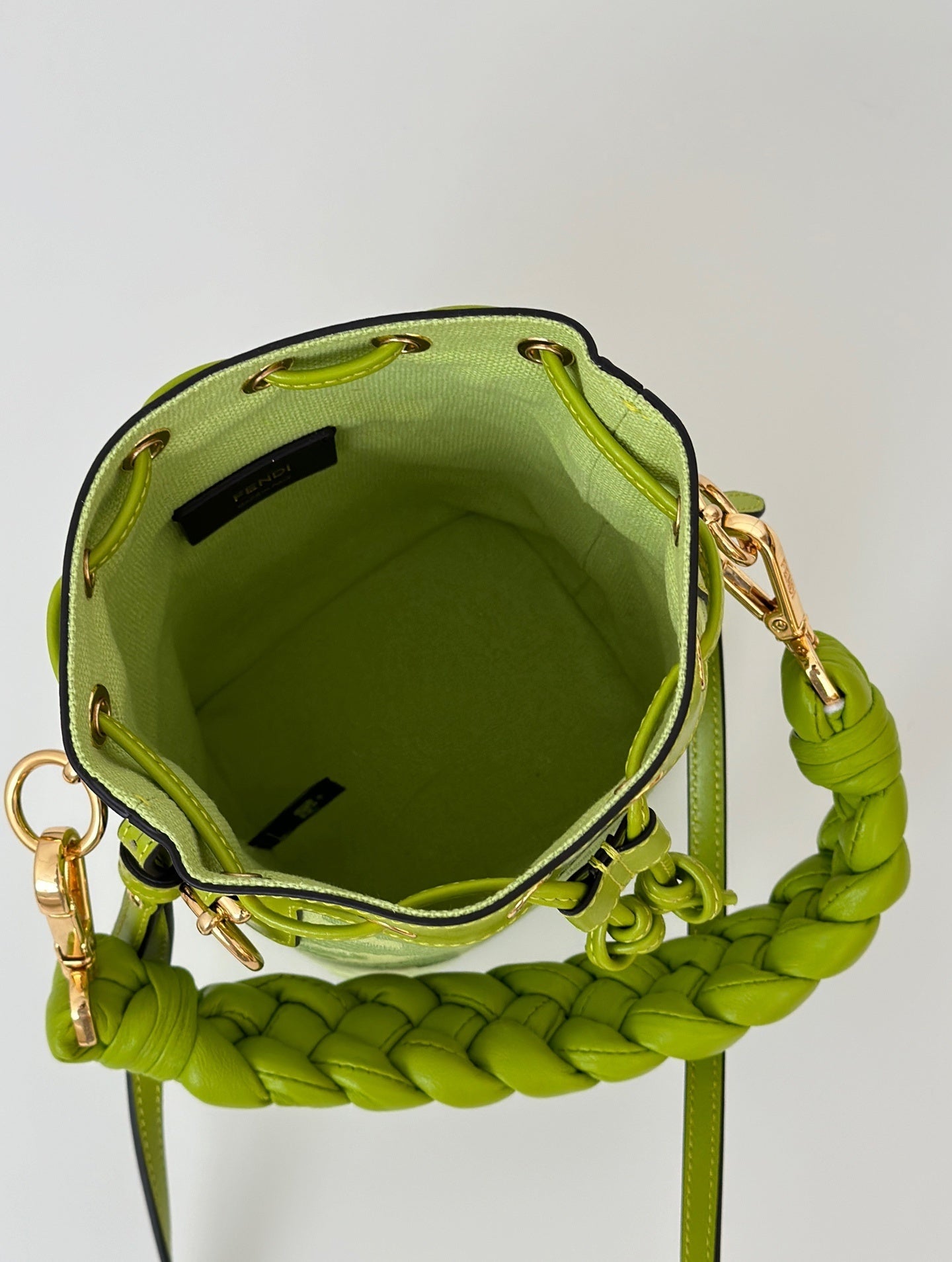 FENDI Mini Denim Bucket Bag