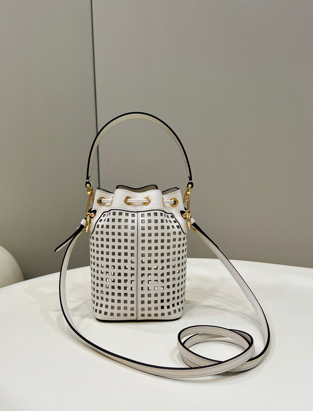 FENDI Cut-Out Mini Bucket Bag