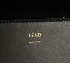 FENDI Leather Shopping Tote Bag