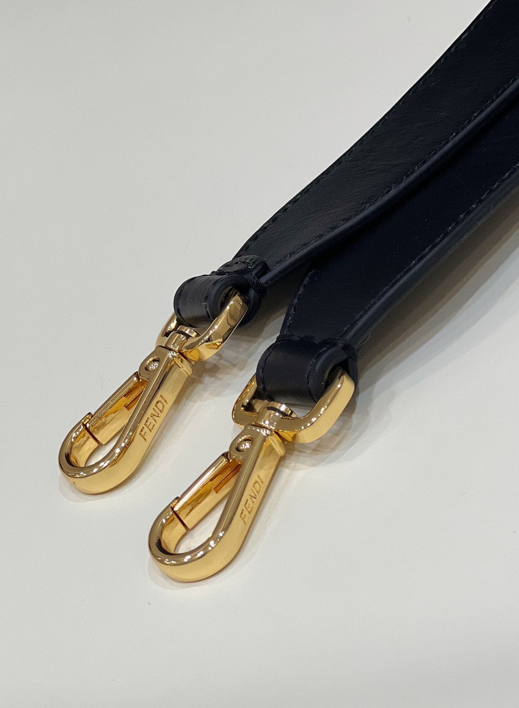 FENDI Leather Shopping Tote Bag