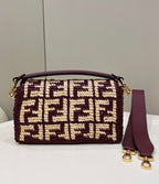 FENDI Raffia Baguette Bag