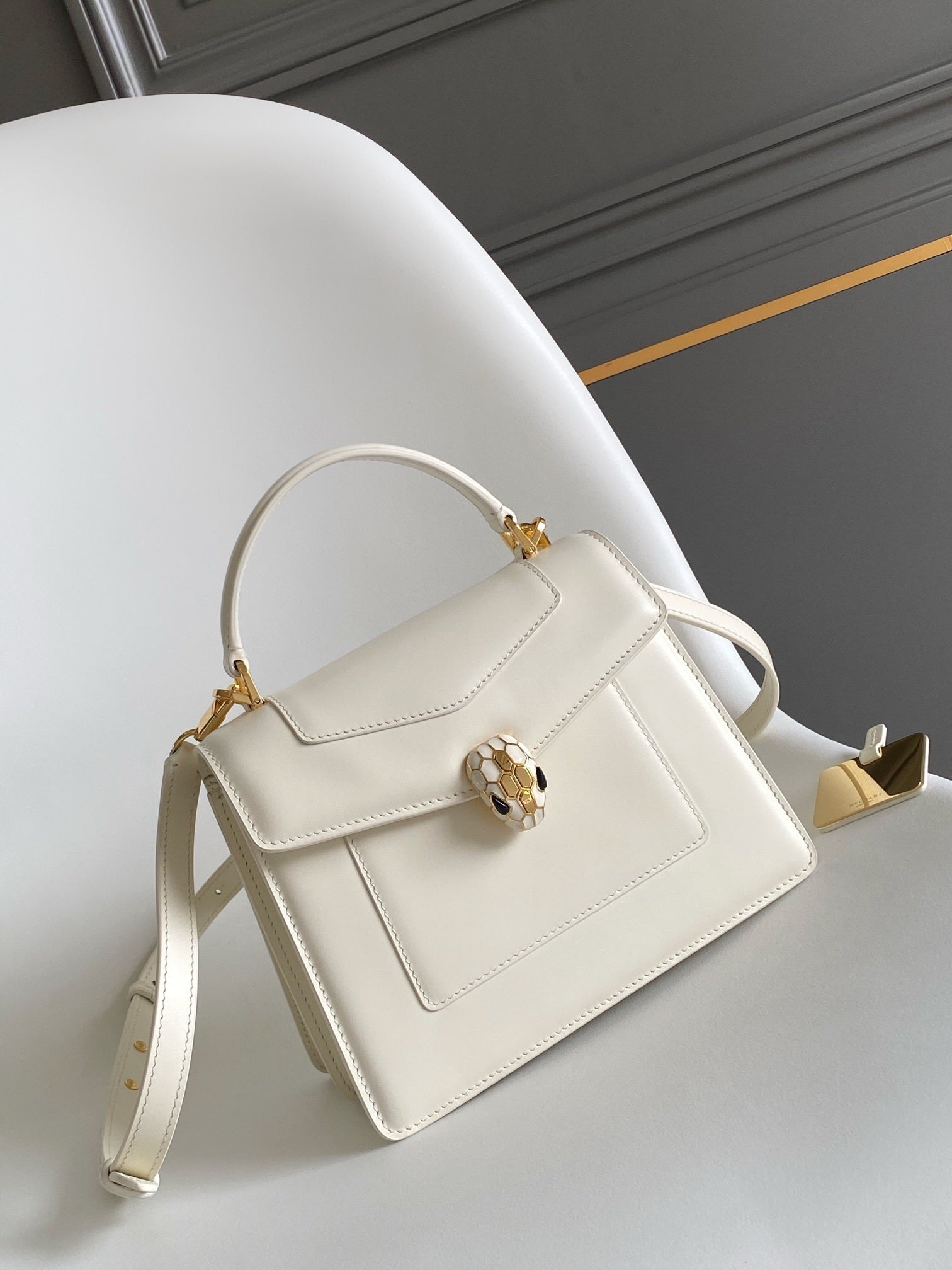 BVLGARI Serpenti Forever Medium Top Handle Bag