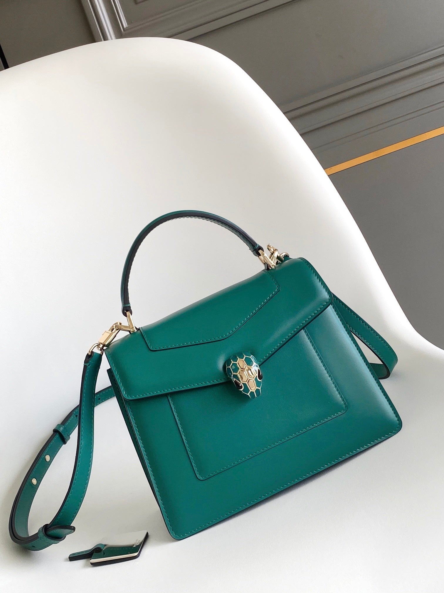 BVLGARI Serpenti Forever Medium Top Handle Bag