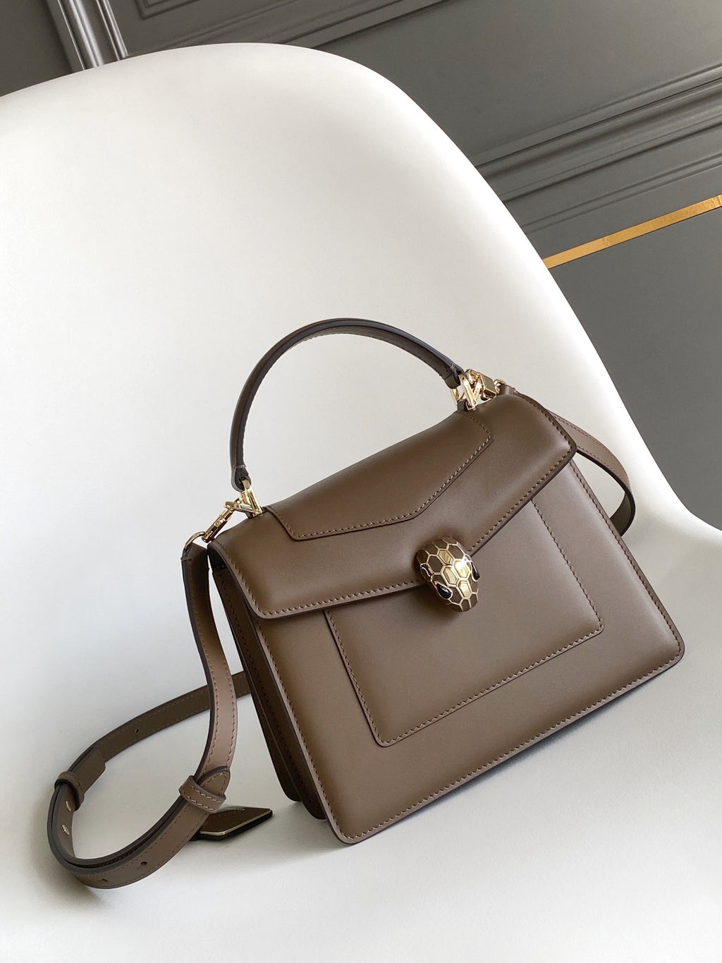 BVLGARI Serpenti Forever Medium Top Handle Bag