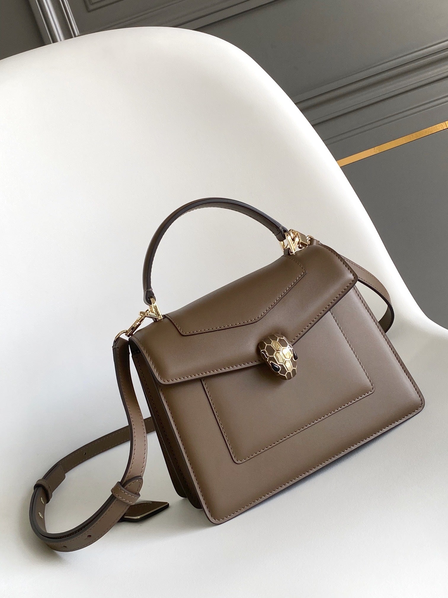 BVLGARI Serpenti Forever Medium Top Handle Bag