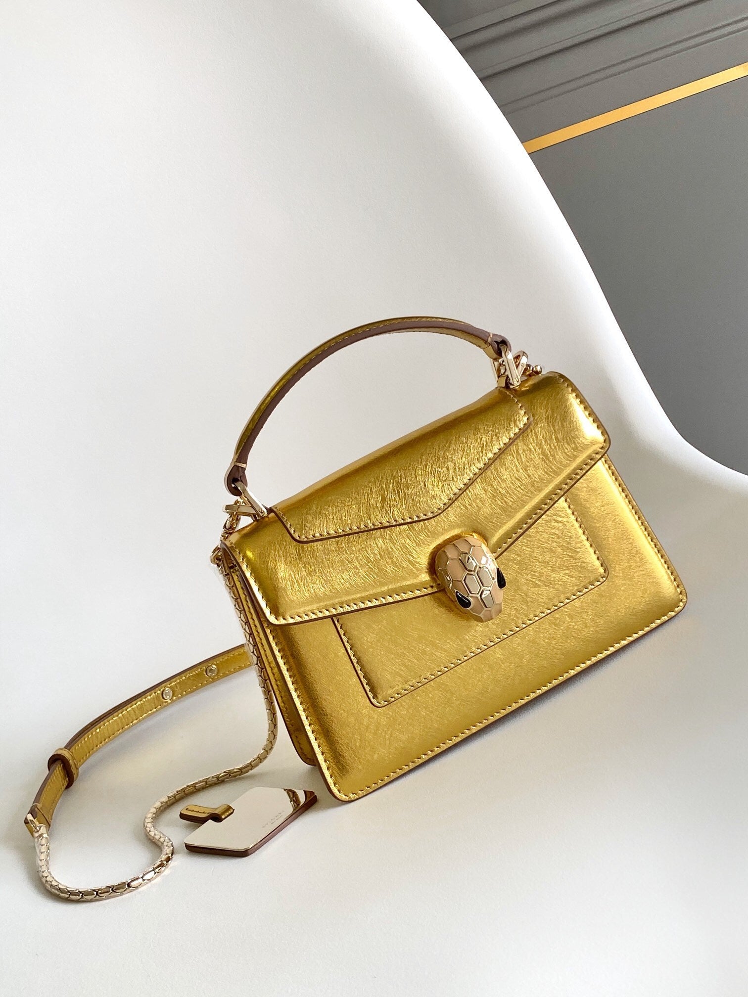 BVLGARI Serpenti Forever Mini Top Handle Bag
