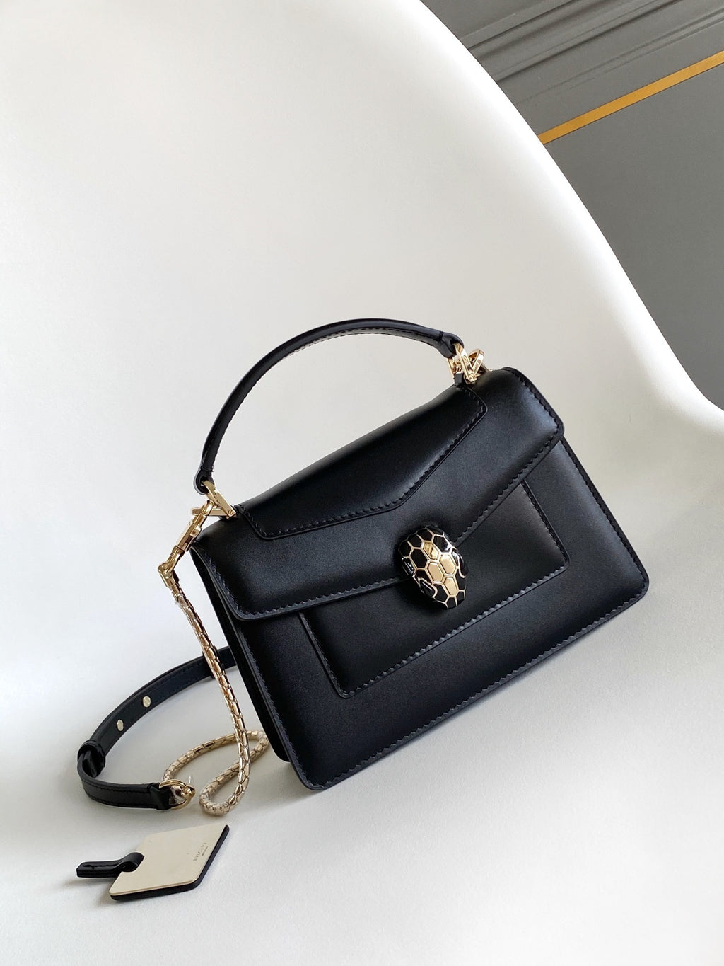 BVLGARI Serpenti Forever Mini Top Handle Bag