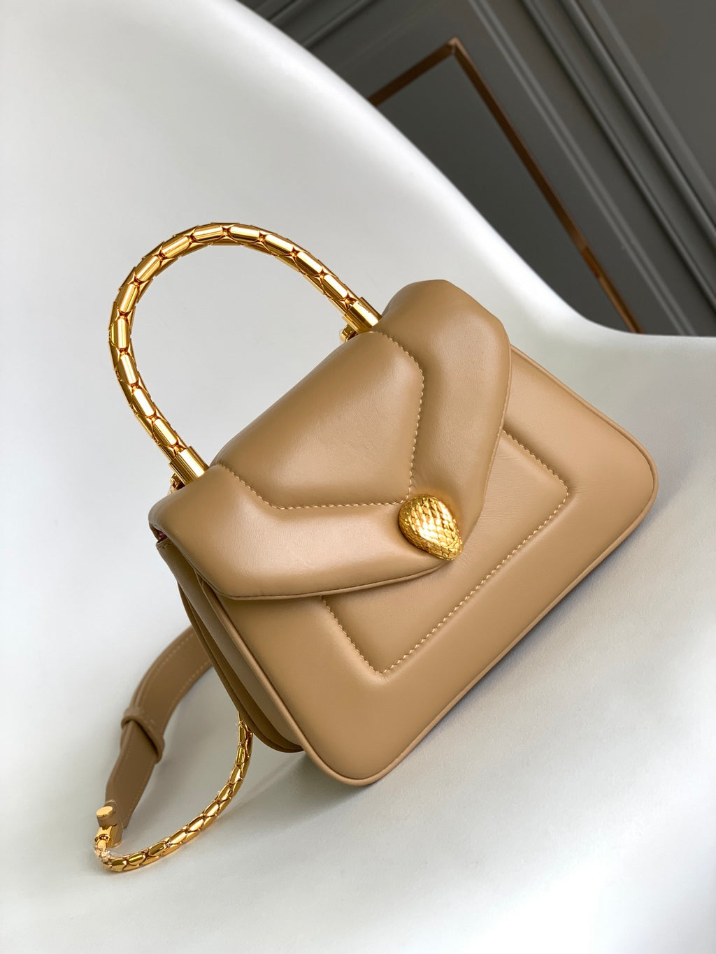 BVLGARI Serpenti Reverse Small Top Handle Bag