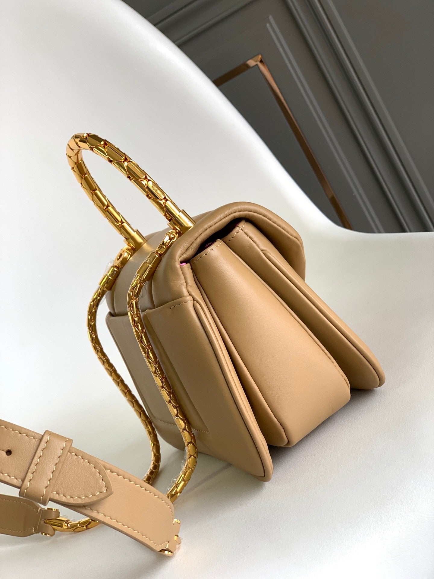 BVLGARI Serpenti Reverse Small Top Handle Bag