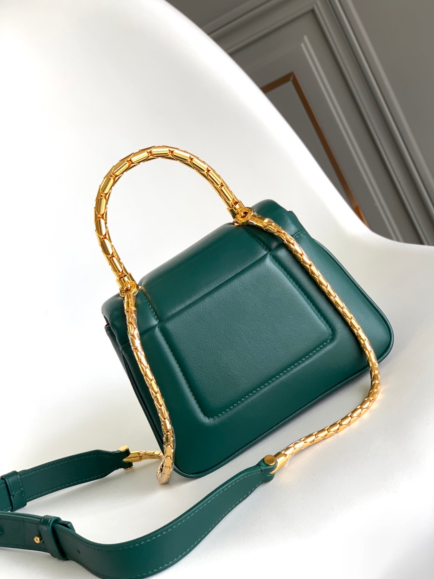 BVLGARI Serpenti Reverse Small Top Handle Bag