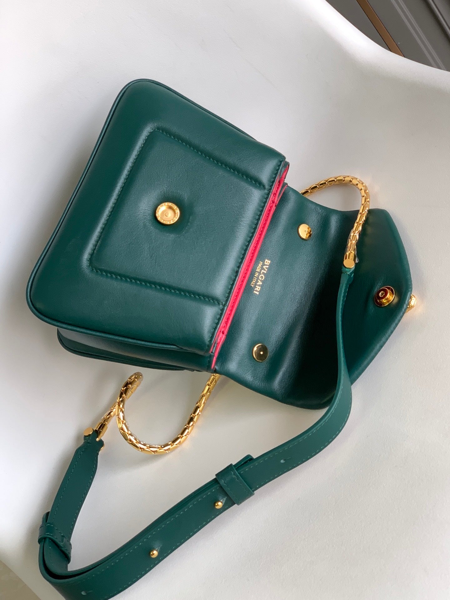 BVLGARI Serpenti Reverse Small Top Handle Bag