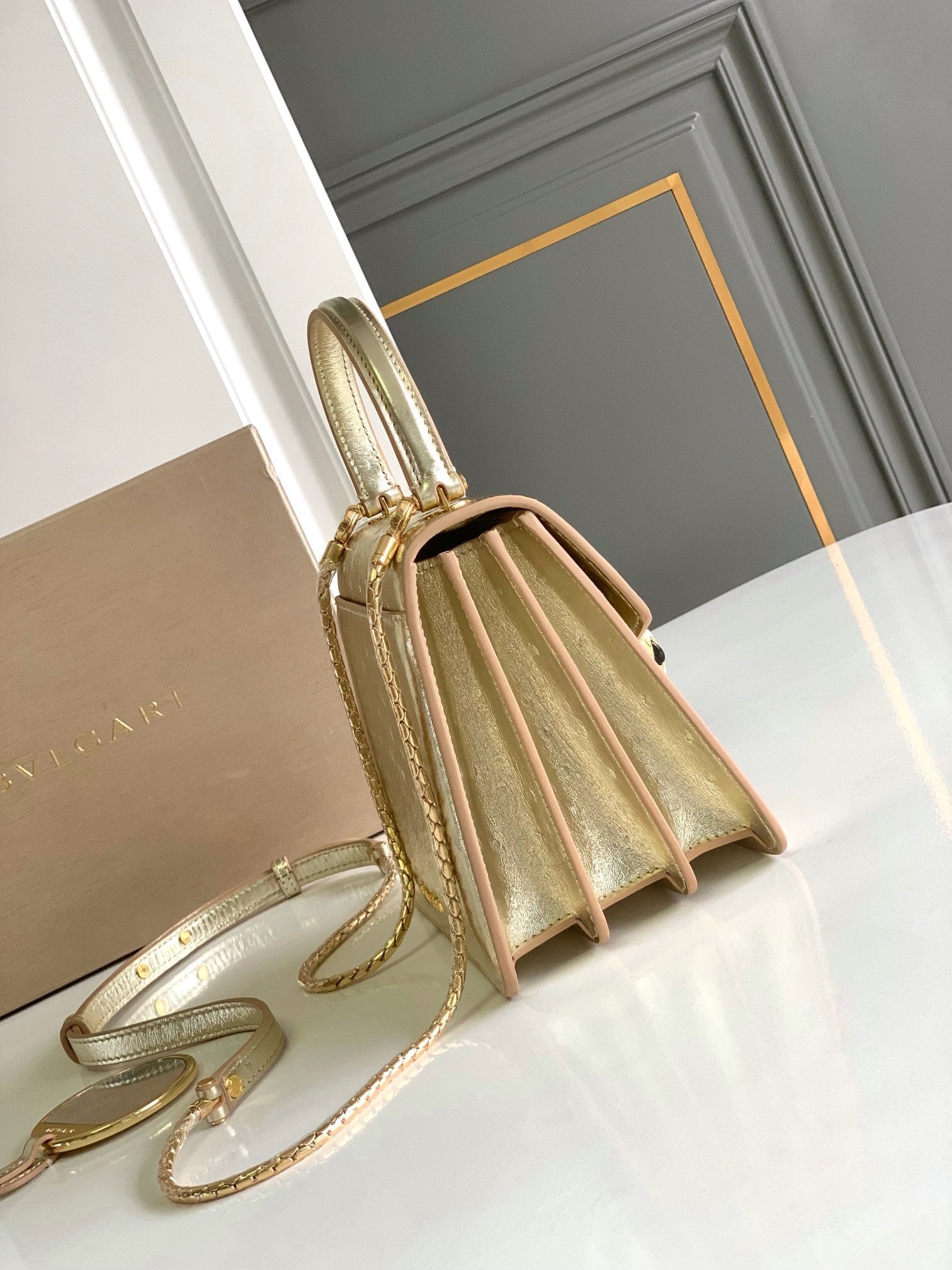 BVLGARI Serpenti Forever Small Top Handle Bag