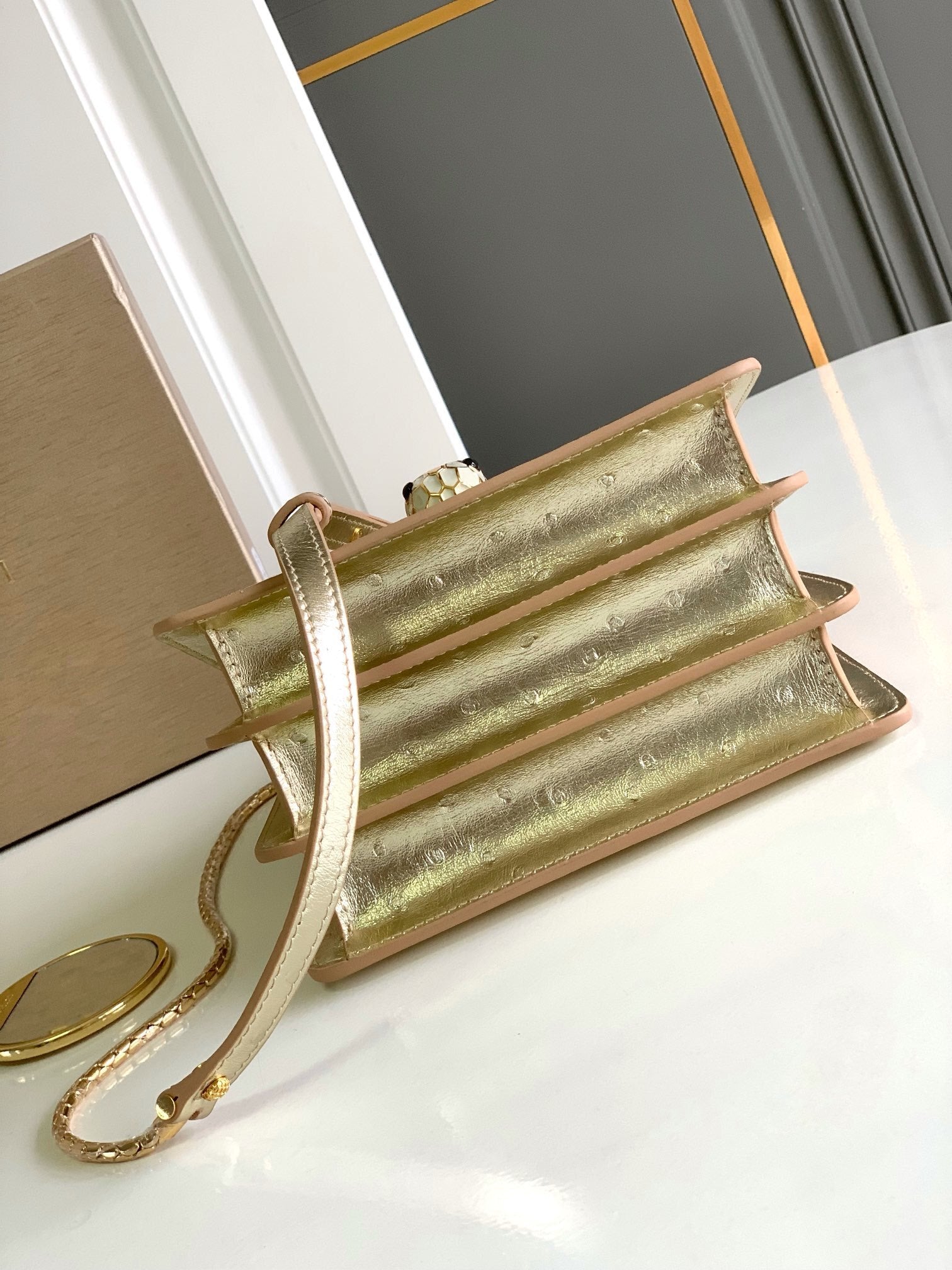 BVLGARI Serpenti Forever Small Top Handle Bag