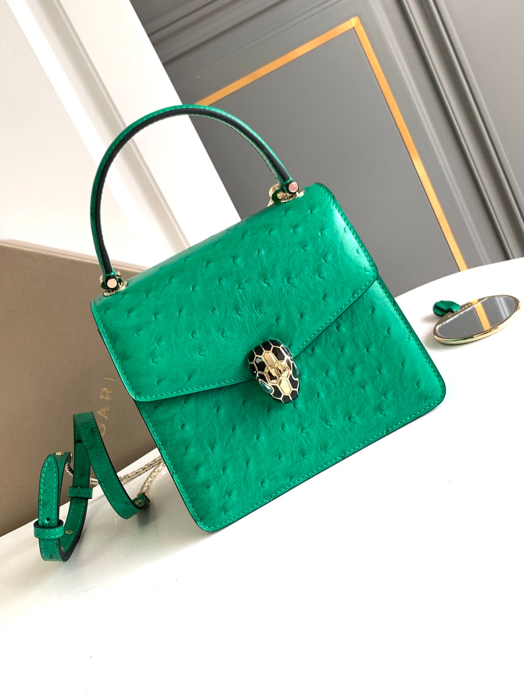 BVLGARI Serpenti Forever Small Top Handle Bag