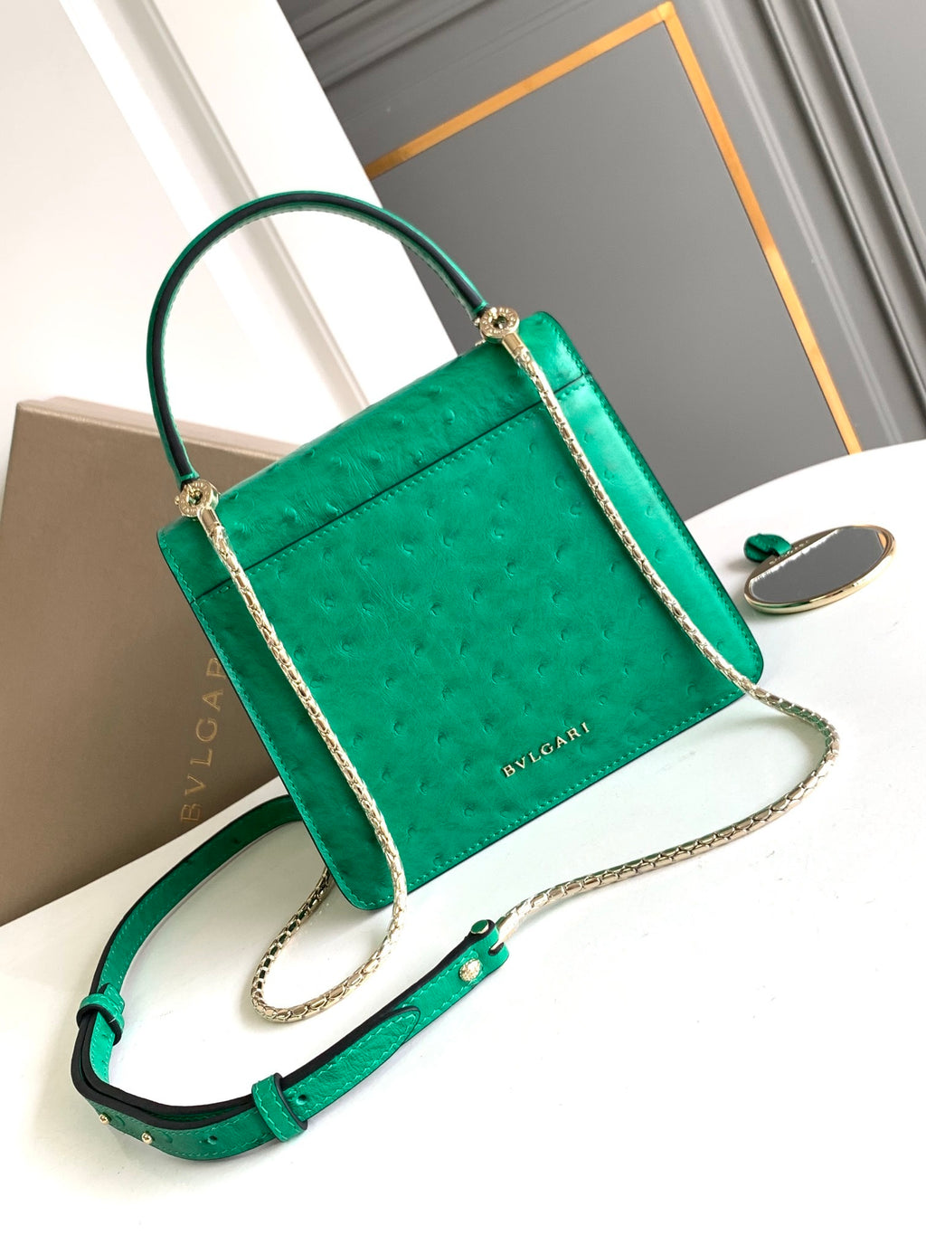 BVLGARI Serpenti Forever Small Top Handle Bag