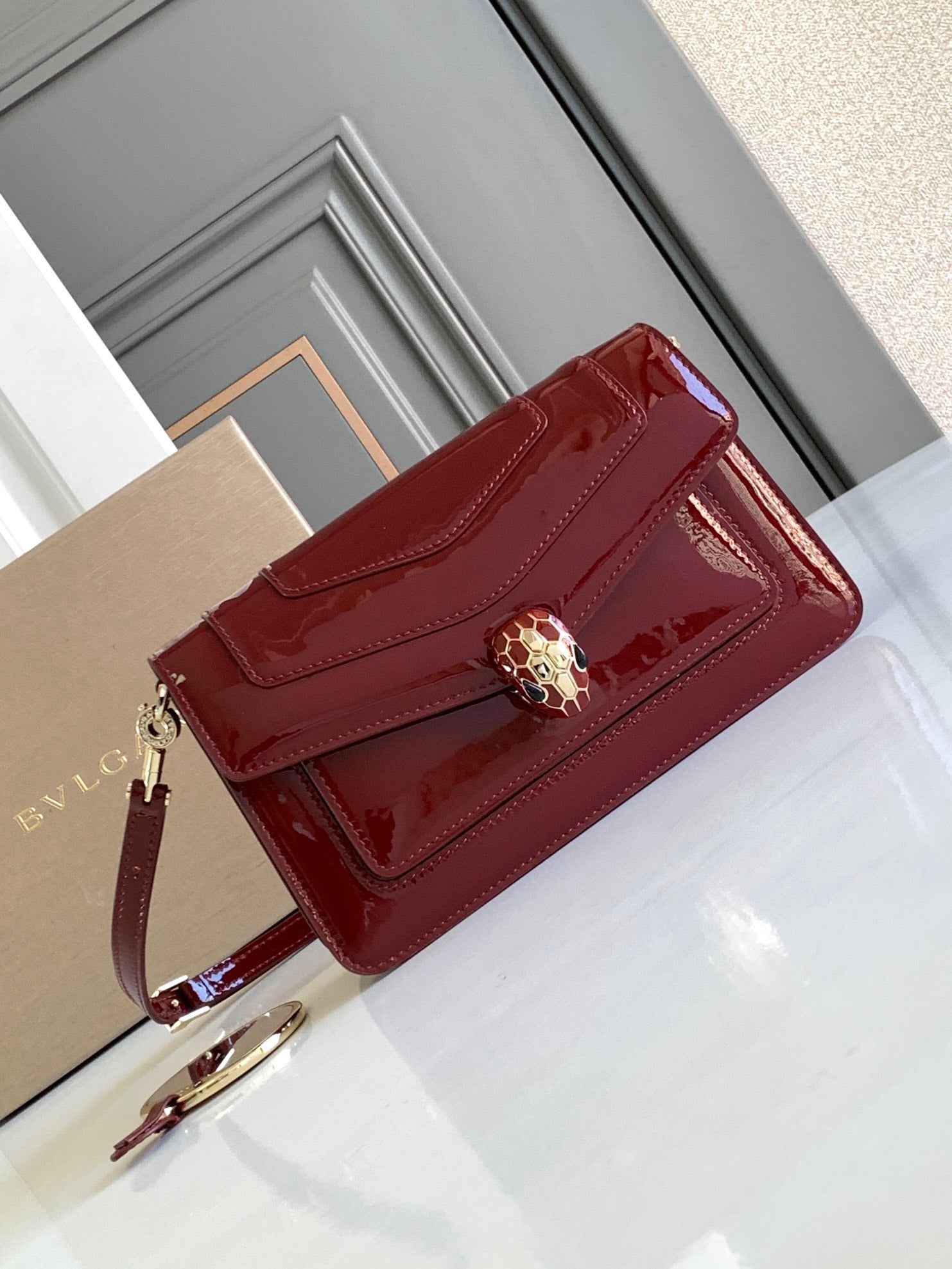 BVLGARI Serpenti Forever East-West Small Shoulder Bag