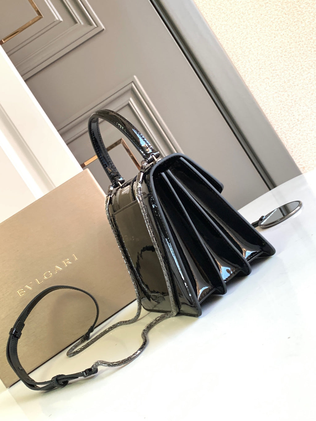 BVLGARI Serpenti Forever Small Top Handle Bag