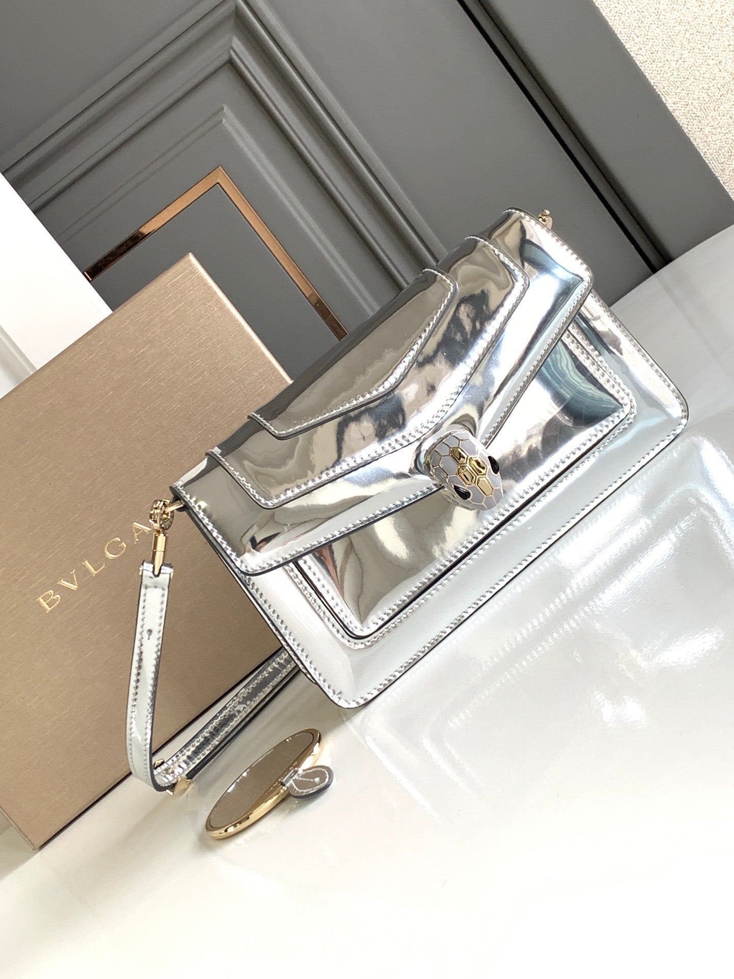 BVLGARI Serpenti Forever East-West Small Shoulder Bag