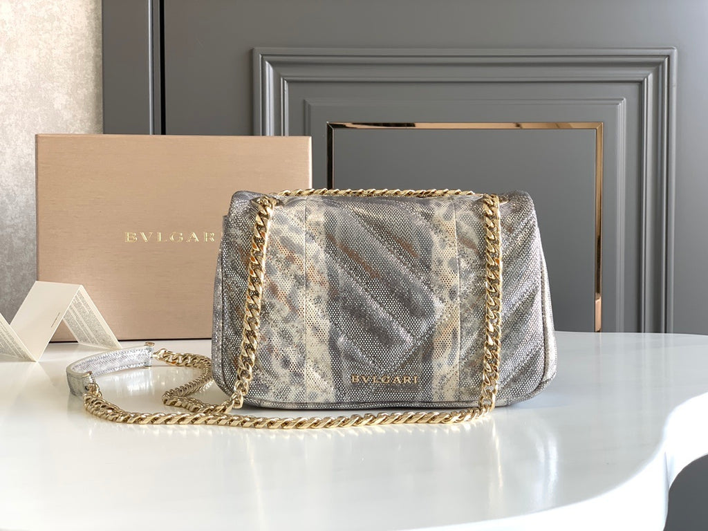 BVLGARI Serpenti Cabochon Shoulder Bag