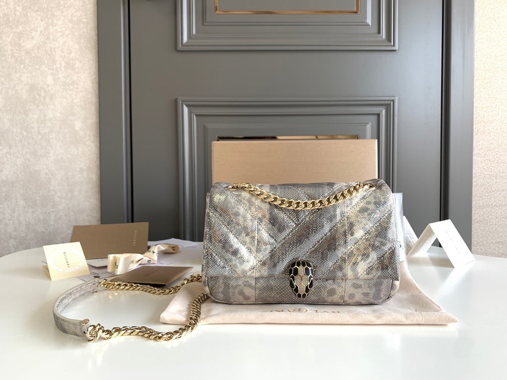 BVLGARI Serpenti Cabochon Shoulder Bag