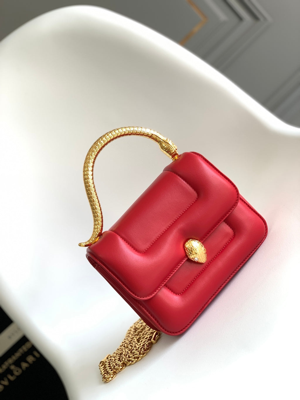 BVLGARI Mary Katrantzou × Serpenti Top Handle Bag