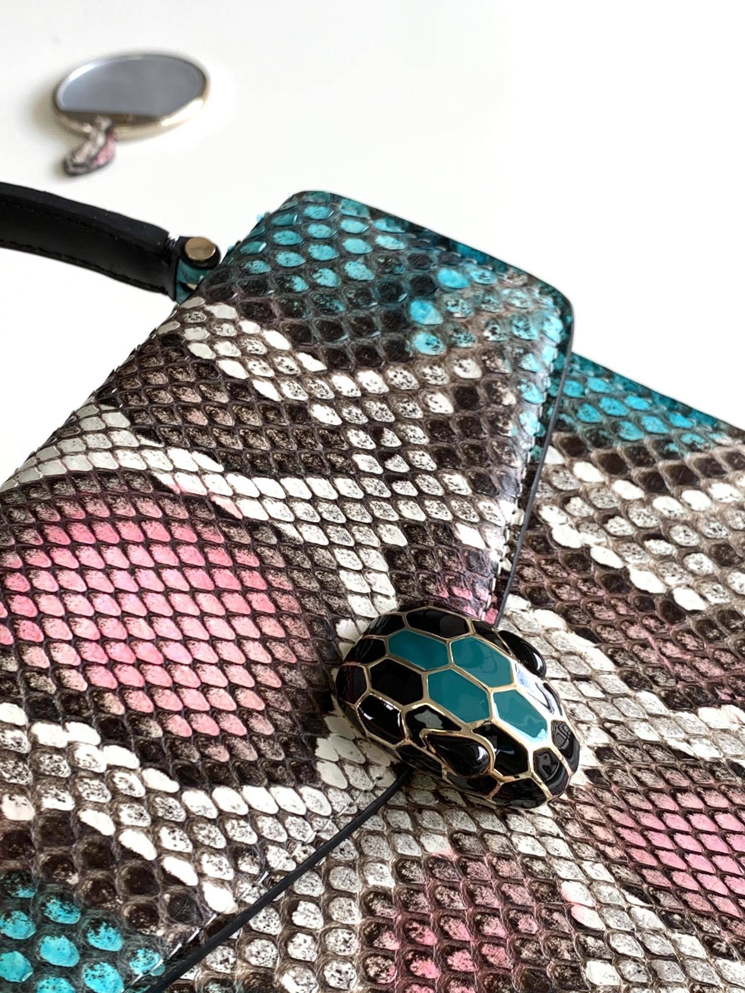 BVLGARI Serpenti Forever Small Top Handle Bag