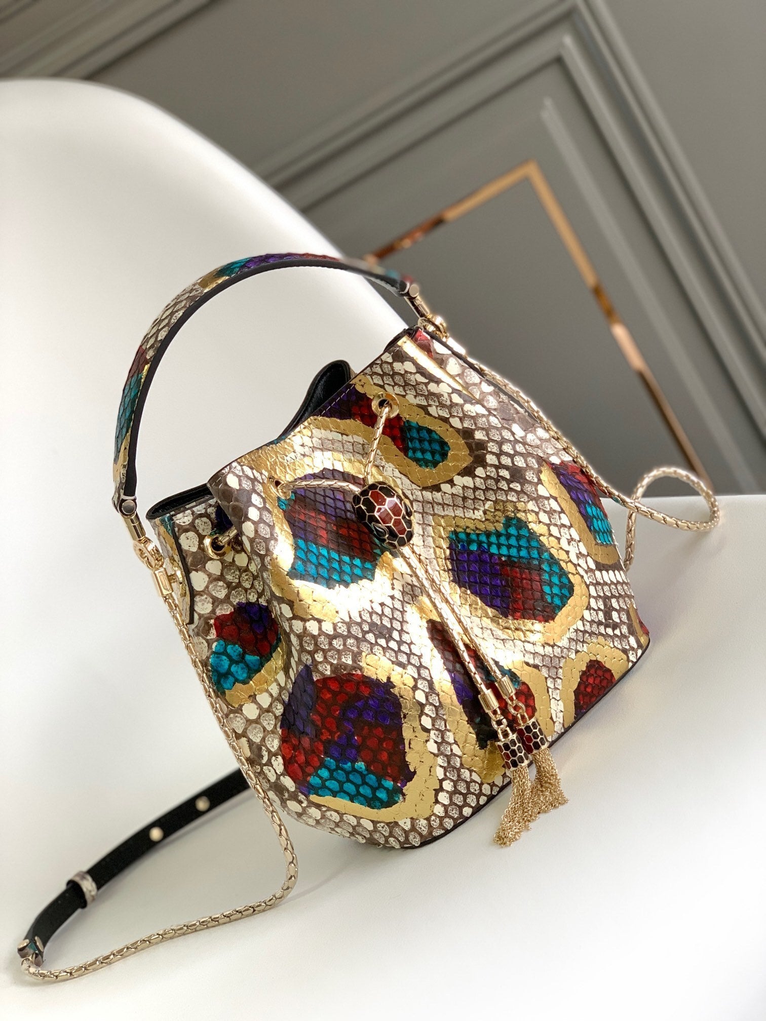 BVLGARI Serpenti Forever Bucket Bag