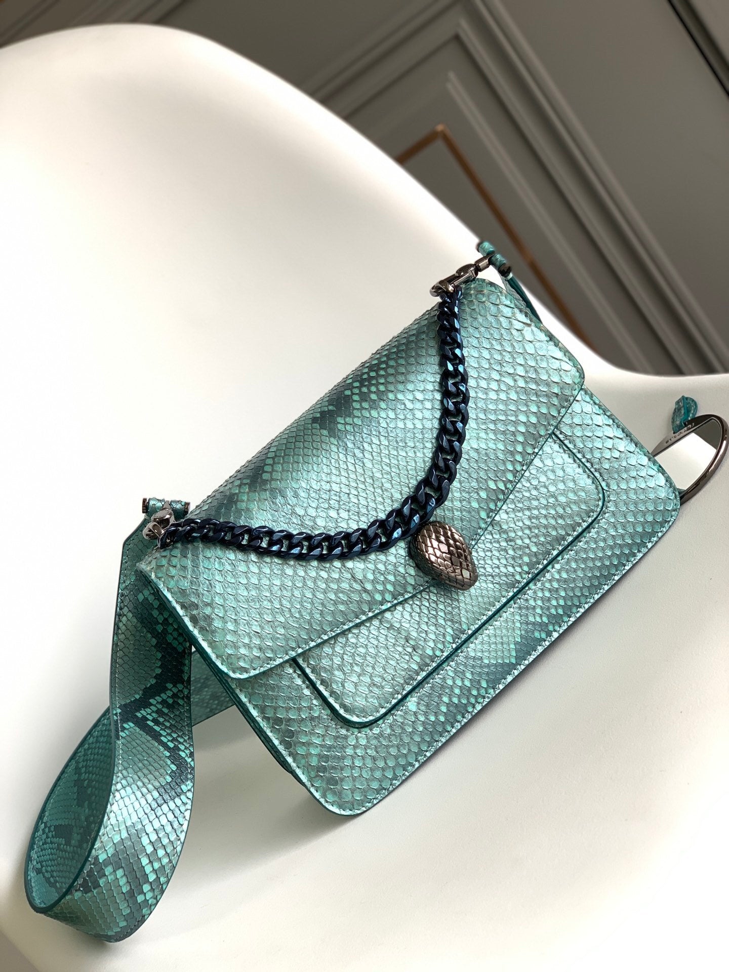BVLGARI Serpenti Forever Maxi Chain Shoulder Bag