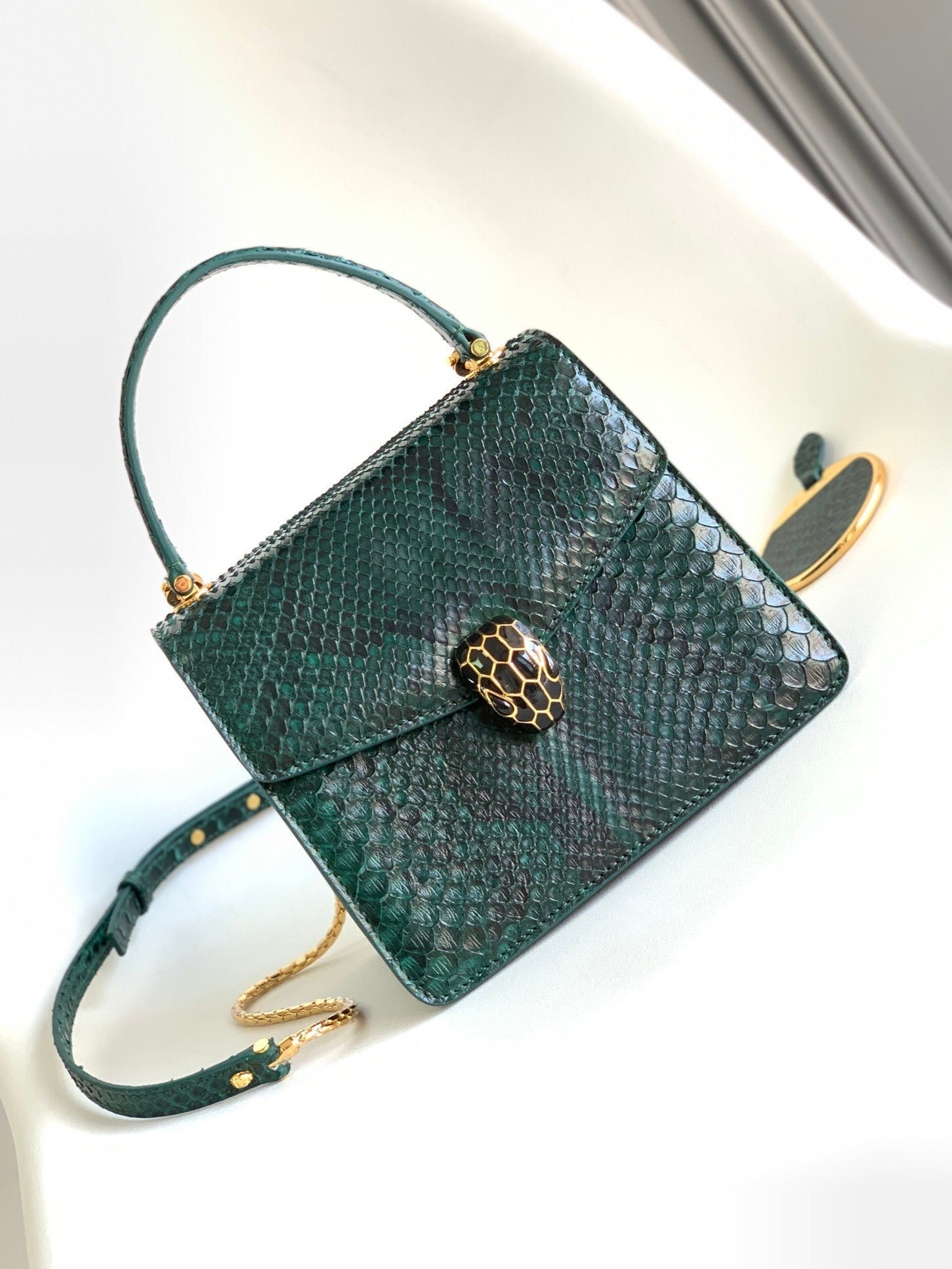 BVLGARI Serpenti Forever Small Top Handle Bag