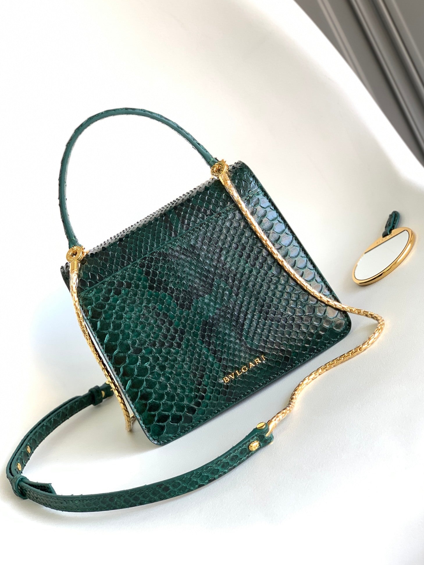 BVLGARI Serpenti Forever Small Top Handle Bag