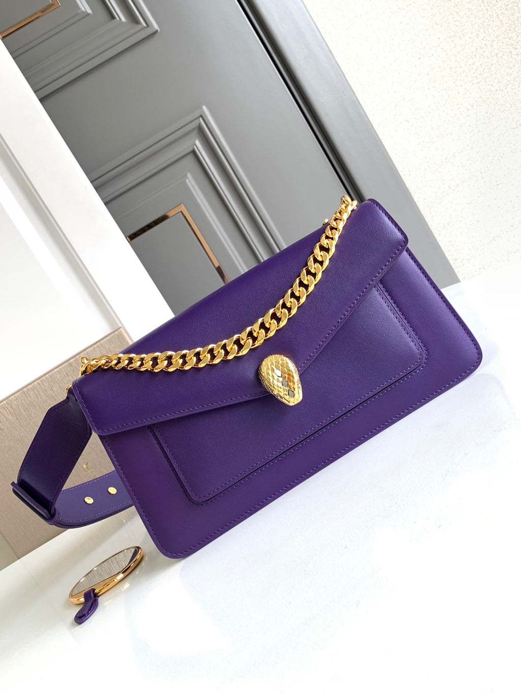 BVLGARI Serpenti East-West Maxi Chain Shoulder Bag
