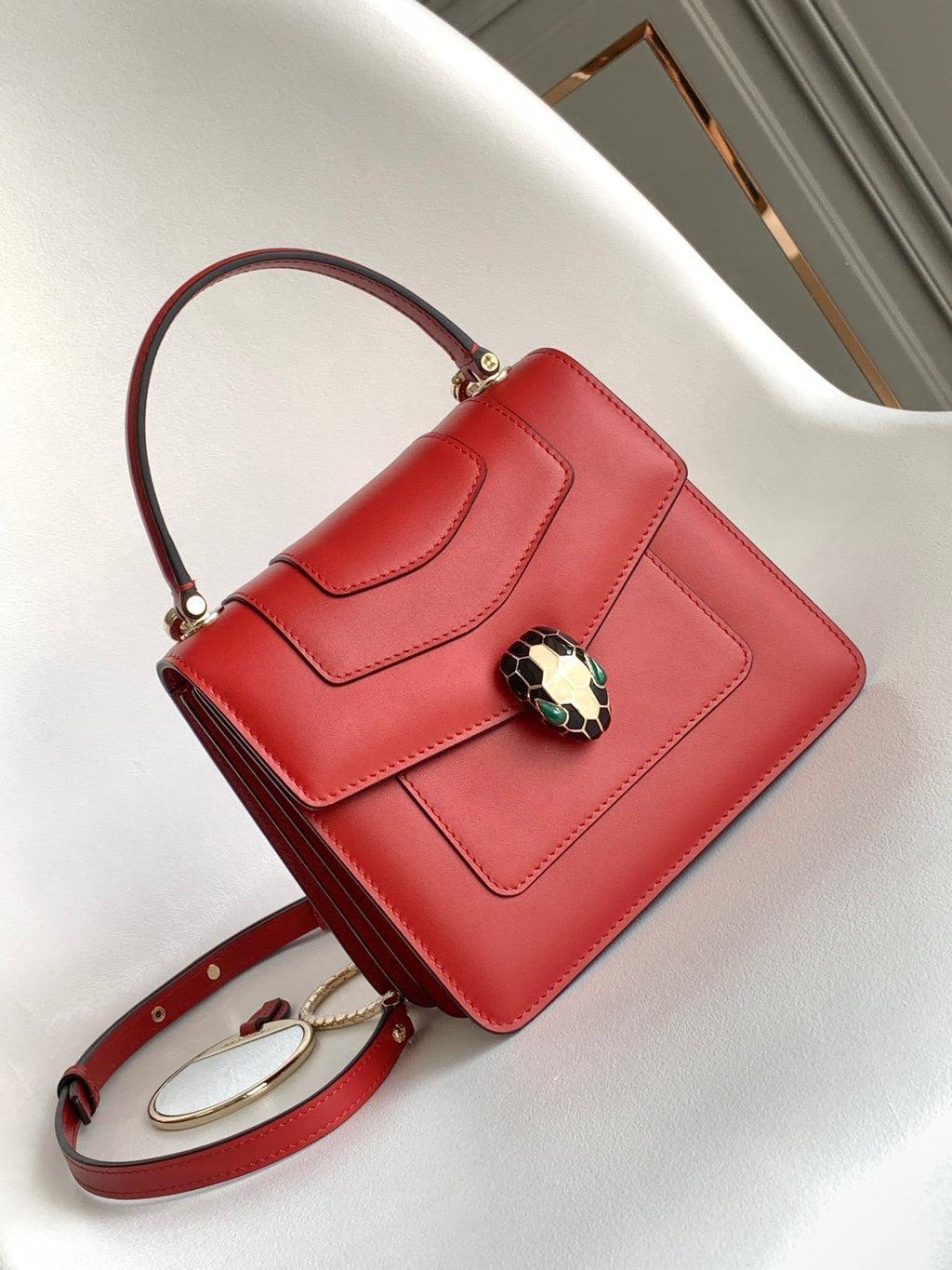 BVLGARI Serpenti Forever Small Top Handle Bag