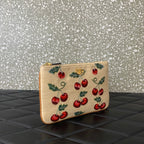 VALENTINO Garavani Cherry Jacquard Raffia Clutch