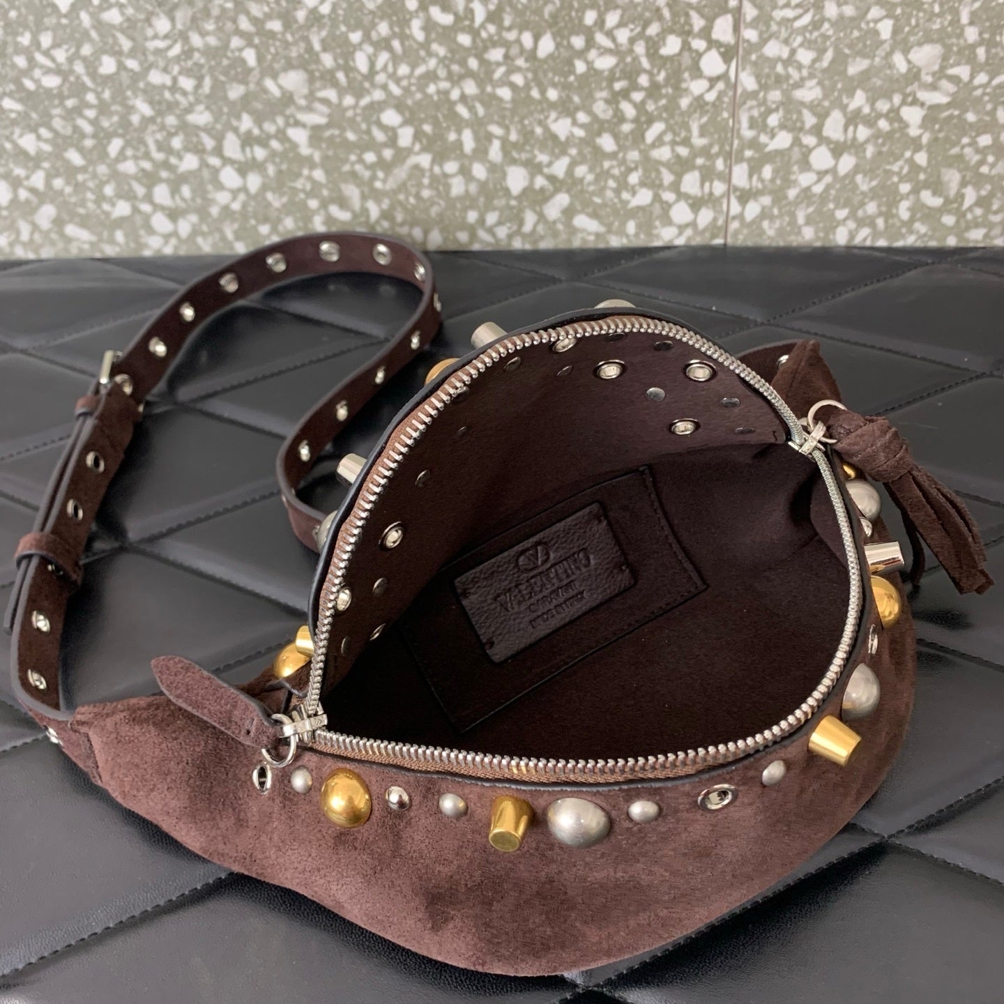 VALENTINO Garavani Nellcôte Suede Crossbody & Belt Bag